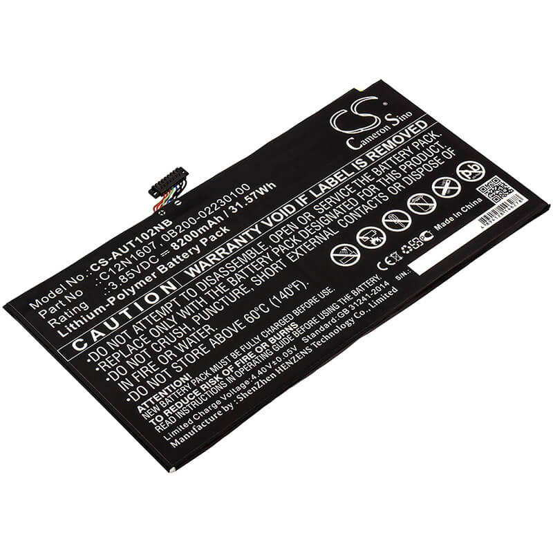 3.85V, 8200mAh, Li-Polymer Battery fits Asus, T102h, T102ha, 31.57Wh
