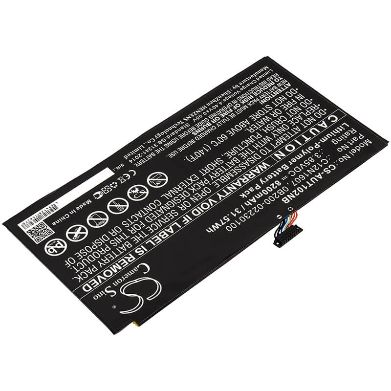3.85V, 8200mAh, Li-Polymer Battery fits Asus, T102h, T102ha, 31.57Wh