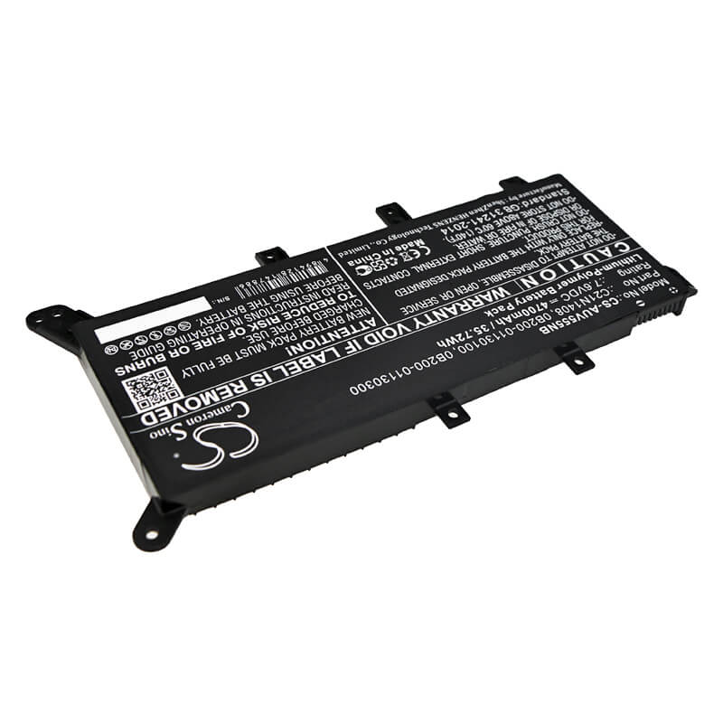 7.6V, 4700mAh, Li-Polymer Battery fits Asus, A555lj, A555lj-dm941t, 35.72Wh