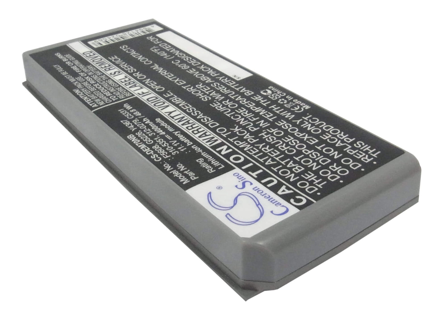 11.1V, 4400mAh, Li-ion Battery fits Dell, Latitude D810, Precision M70, 48.84Wh