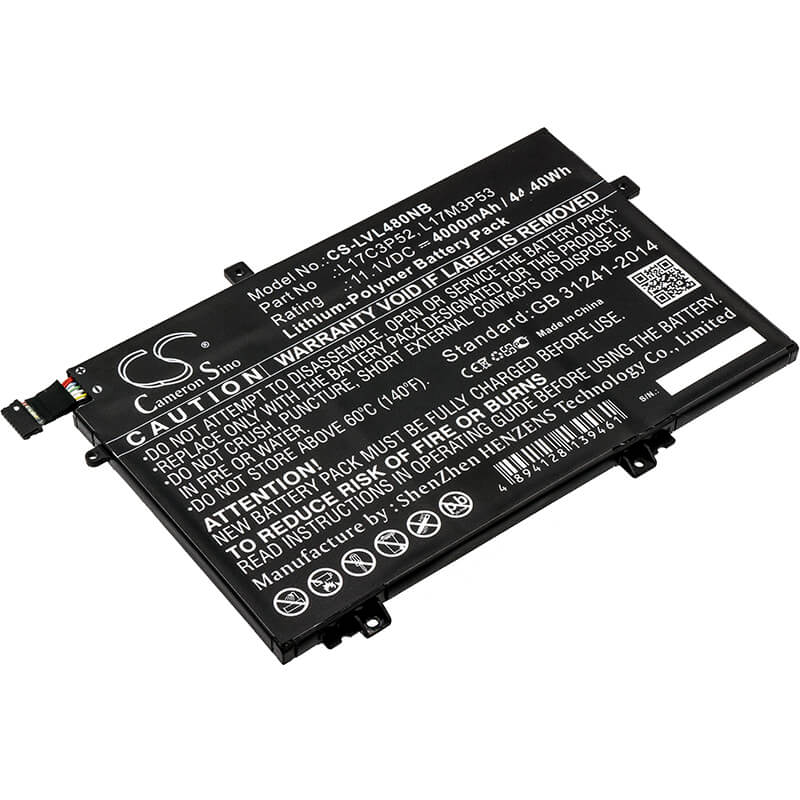 11.1V, 4000mAh, Li-Polymer Battery fits Lenovo, 20ls0015uk, 20ls0016mh, 44.4Wh