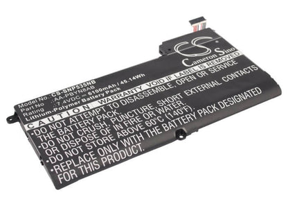 7.4V, 6100mAh, Li-Polymer Battery fits Samsung, 530u4b-s03, 530u4c-a01, 45.14Wh