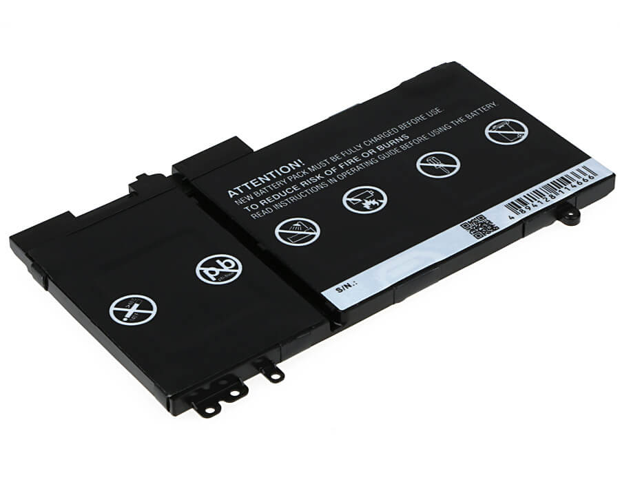11.1V, 3400mAh, Li-Polymer Battery fits Dell, Latitude 12 5000, Latitude 12 E5250, 37.74Wh
