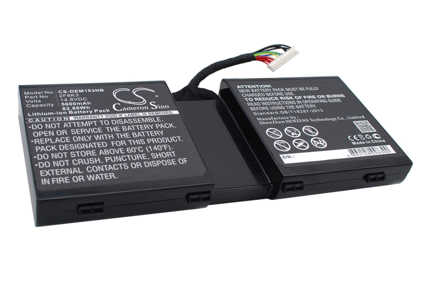14.8V, 5600mAh, Li-ion Battery fits Dell, Alienware 1, Alienware 17, 82.88Wh
