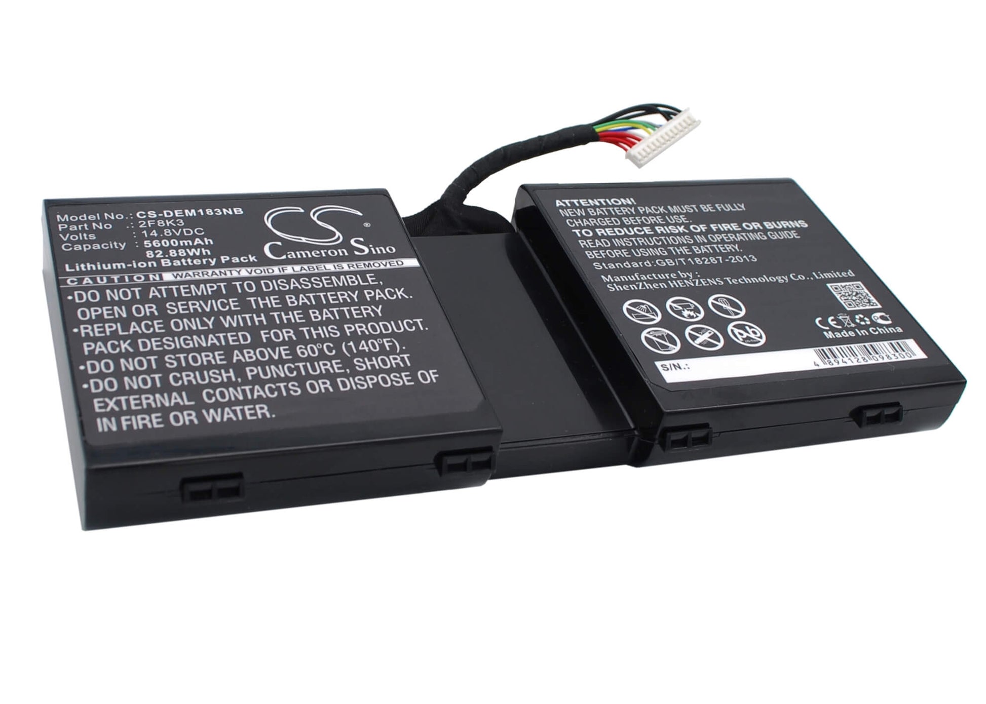 14.8V, 5600mAh, Li-ion Battery fits Dell, Alienware 1, Alienware 17, 82.88Wh
