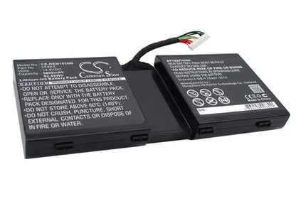 14.8V, 5600mAh, Li-ion Battery fits Dell, Alienware 1, Alienware 17, 82.88Wh