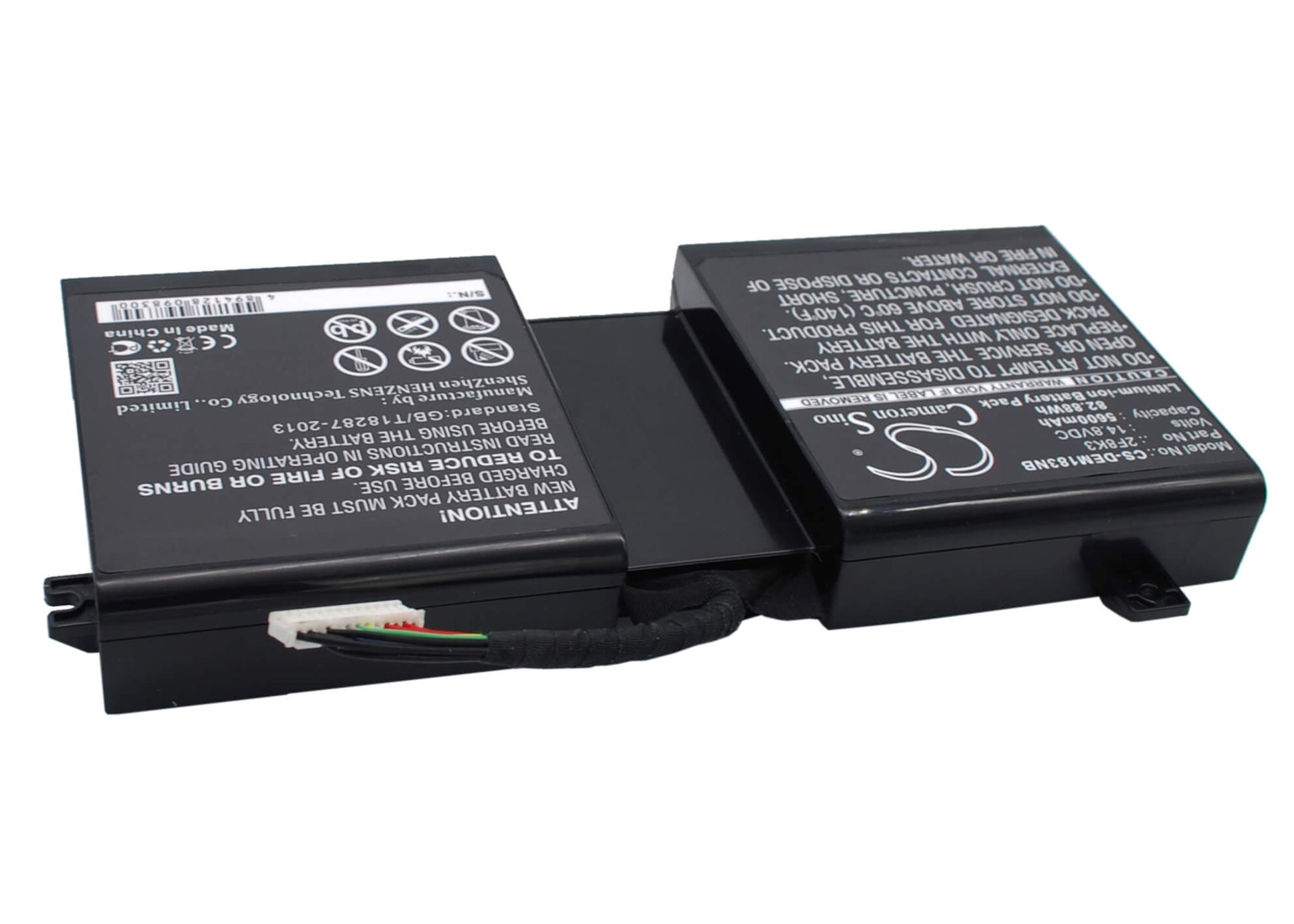 14.8V, 5600mAh, Li-ion Battery fits Dell, Alienware 1, Alienware 17, 82.88Wh