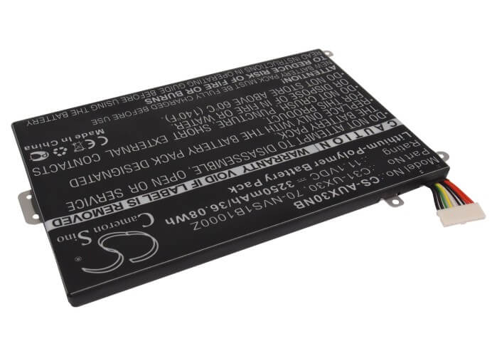 11.1V, 3250mAh, Li-Polymer Battery fits Asus, Ux30, Ux30-1a, 36.075Wh
