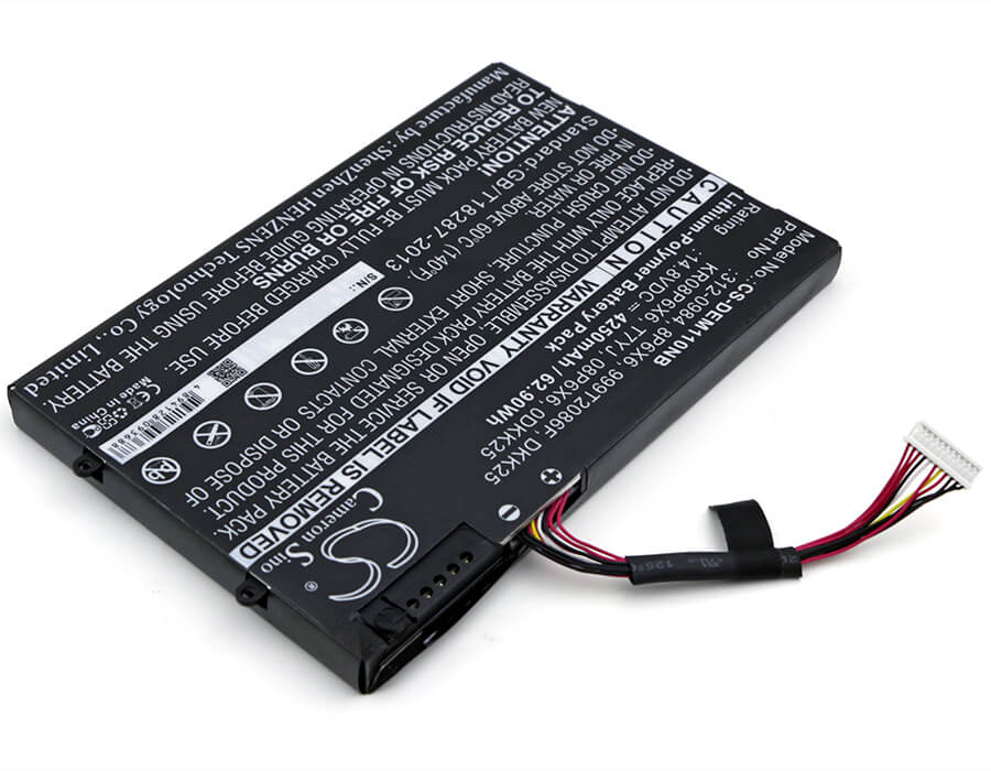 14.8V, 4250mAh, Li-Polymer Battery fits Dell, Alienware M11x, Alienware M11xr2, 62.9Wh