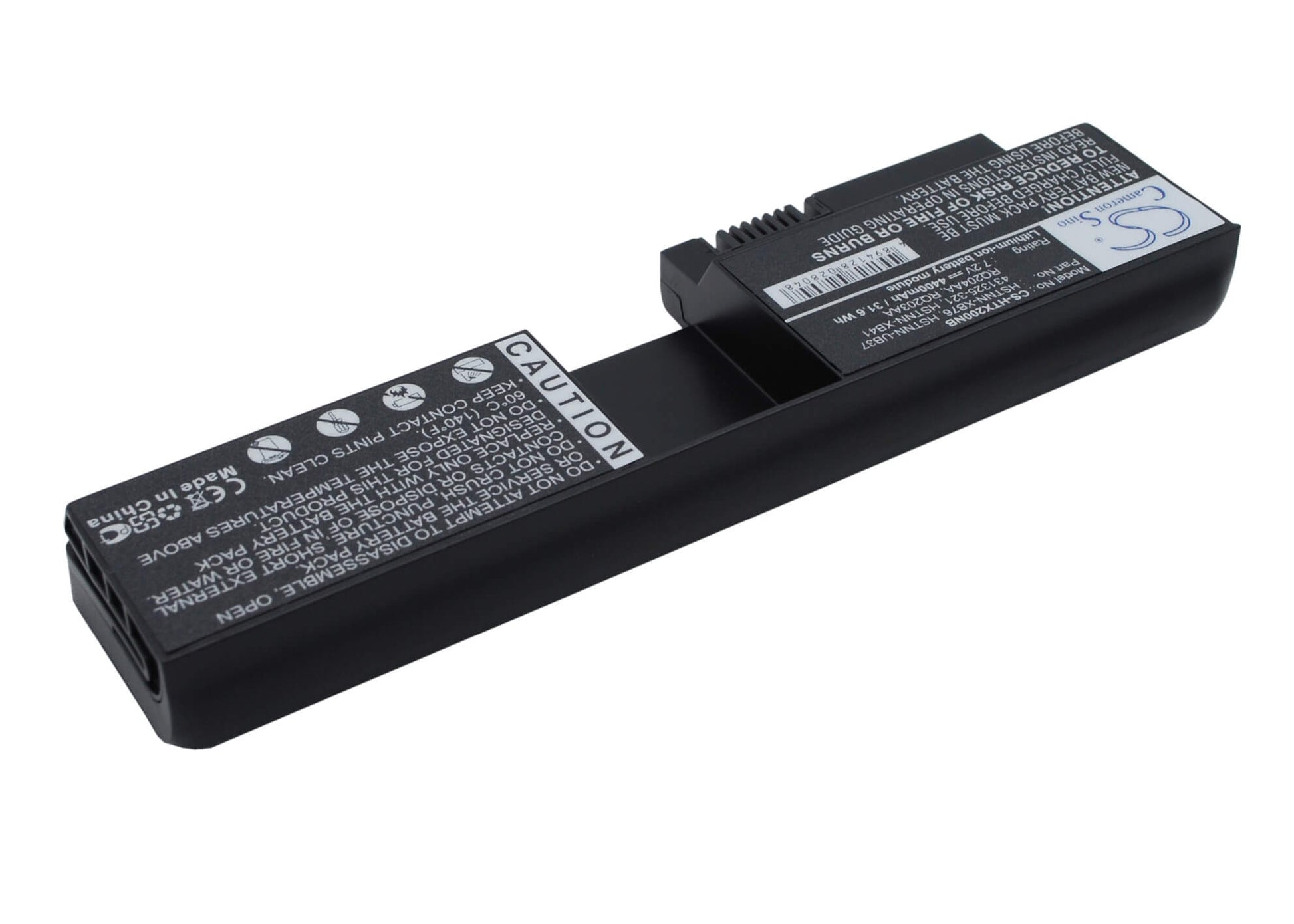 7.2V, 4400mAh, Li-ion Battery fits Hp, Pavilion Tx1000, Pavilion Tx1000z, 31.68Wh