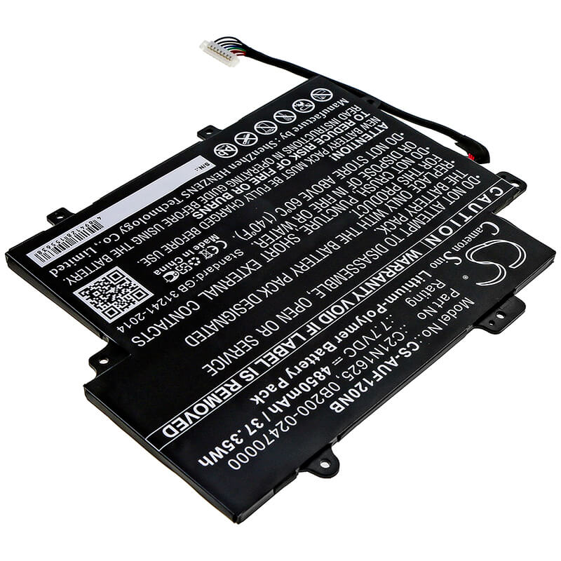 7.7V, 4850mAh, Li-Polymer Battery fits Asus, Tp203na, Tp203na-1e, 37.345Wh