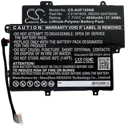 7.7V, 4850mAh, Li-Polymer Battery fits Asus, Tp203na, Tp203na-1e, 37.345Wh