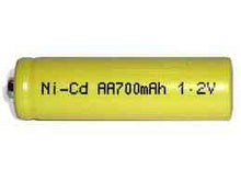 1 x aa 700 mah nicd rechargeable battery (perfect for solar