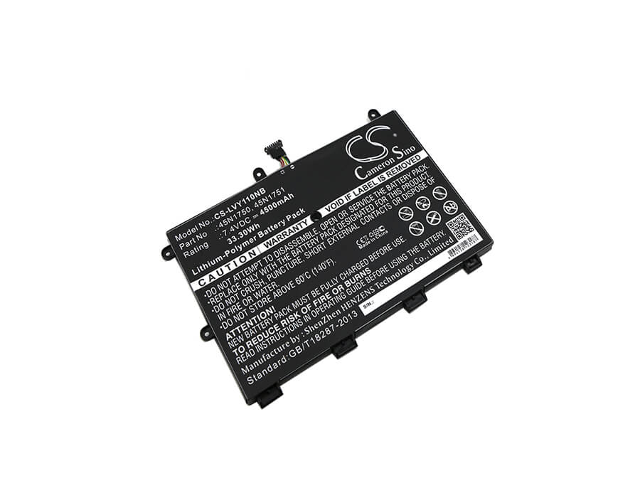 7.4V, 4500mAh, Li-Polymer Battery fits Lenovo, 20d9a008cd, Thinkpad 11e(20d9-90006au), 33.3Wh