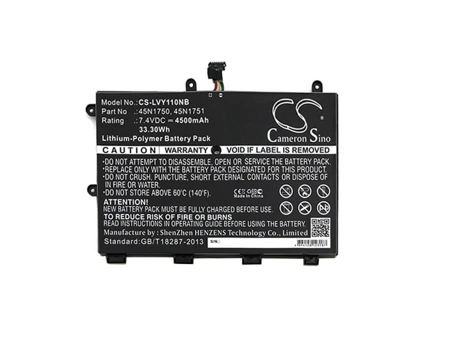 7.4V, 4500mAh, Li-Polymer Battery fits Lenovo, 20d9a008cd, Thinkpad 11e(20d9-90006au), 33.3Wh