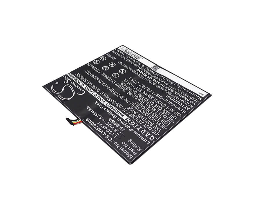 7.6V, 5250mAh, Li-Polymer Battery fits Lenovo, Ideapad Miix 700-12isk, Ideapad Miix 700-12isk (80ql), 39.9Wh
