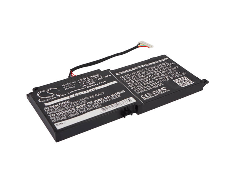 14.4V, 2830mAh, Li-ion Battery fits Toshiba, Dynabook T65357jrs, L55-a5266, 40.752Wh