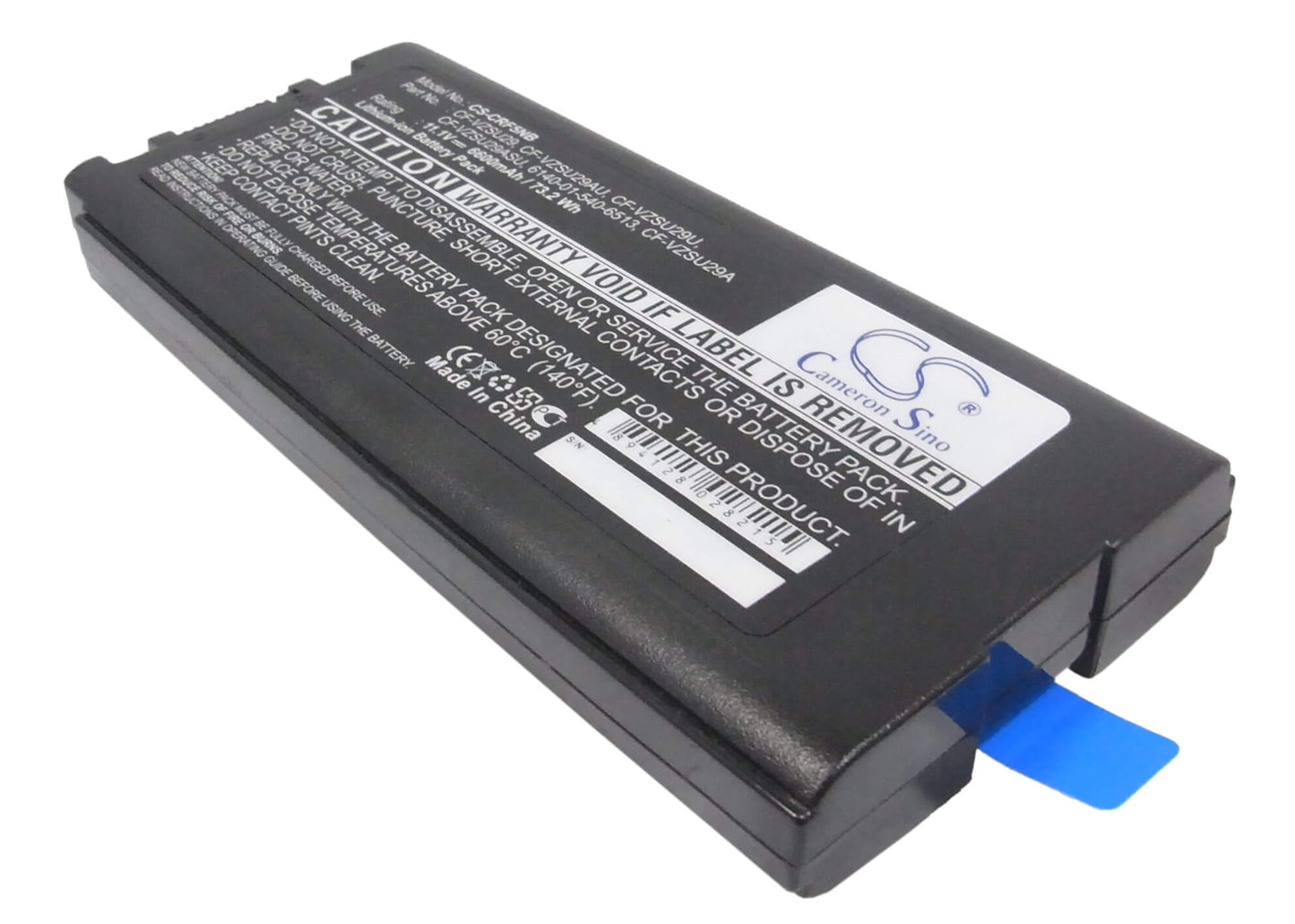 11.1V, 6600mAh, Li-ion Battery fits Panasonic, Toughbook Cf29, Toughbook Cf-29, 73.26Wh