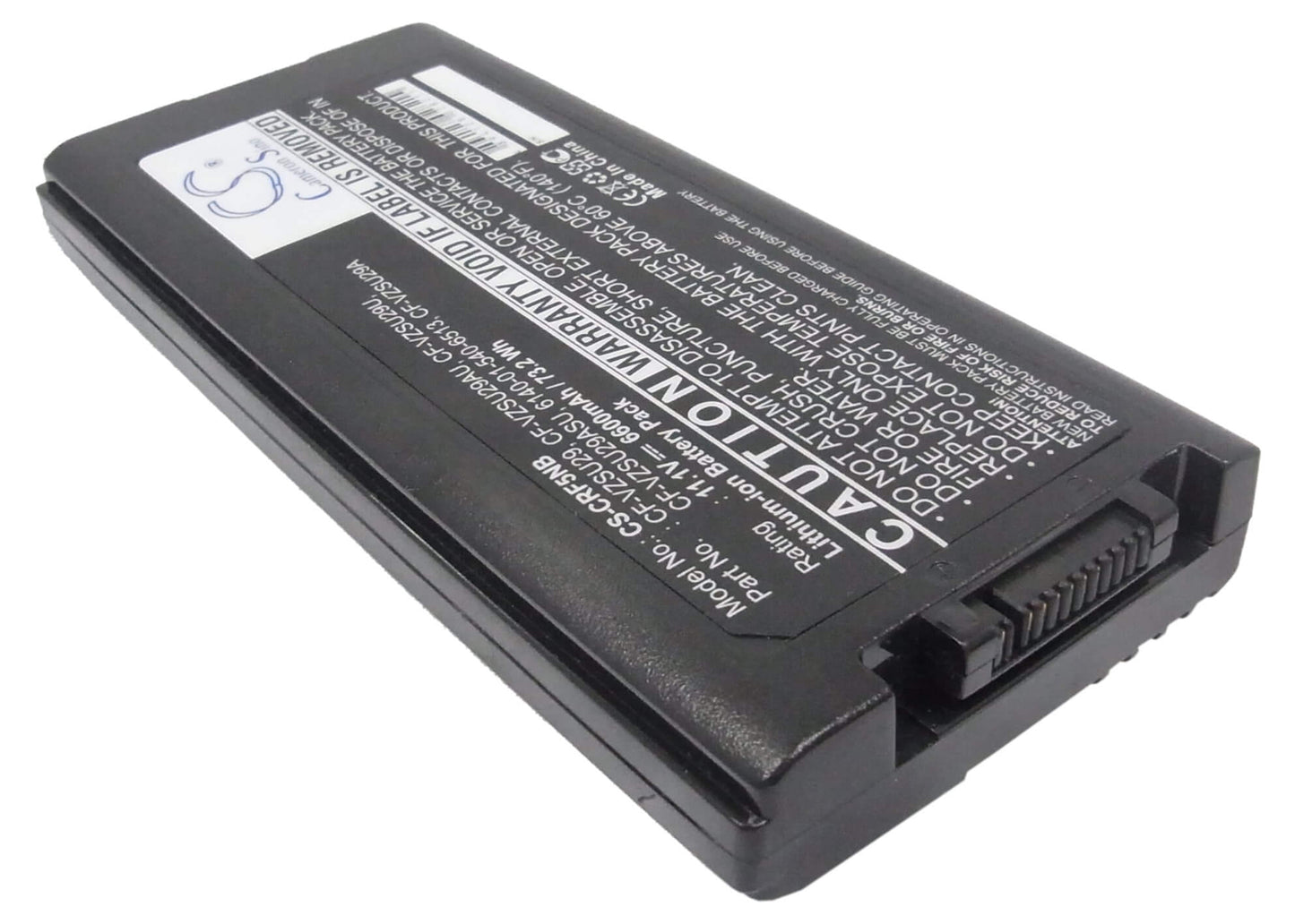 11.1V, 6600mAh, Li-ion Battery fits Panasonic, Toughbook Cf29, Toughbook Cf-29, 73.26Wh