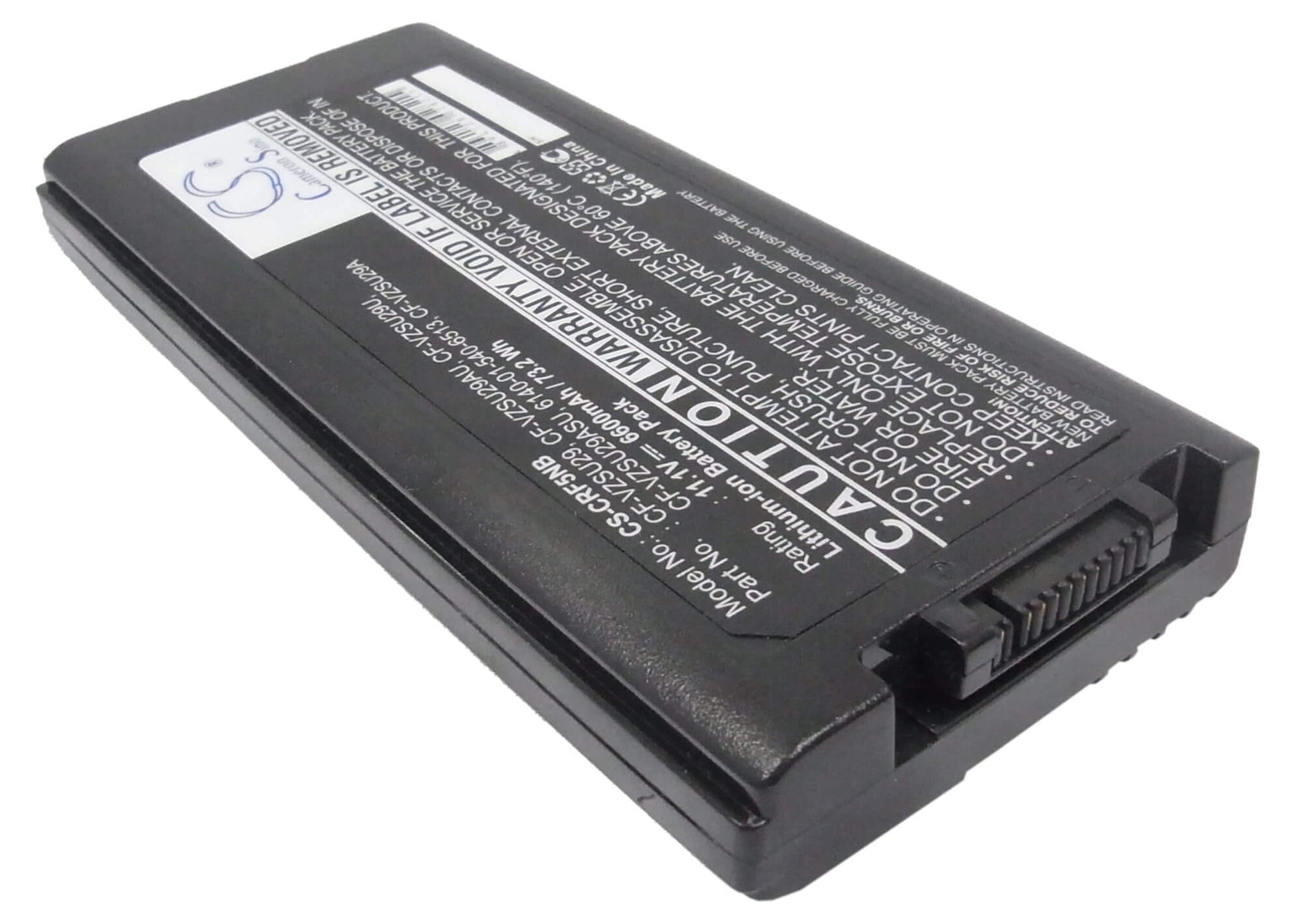 11.1V, 6600mAh, Li-ion Battery fits Panasonic, Toughbook Cf29, Toughbook Cf-29, 73.26Wh