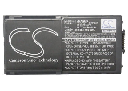 14.8V, 4400mAh, Li-ion Battery fits Maxdata, 5000x, Maxdata Pro 5000, 65.12Wh