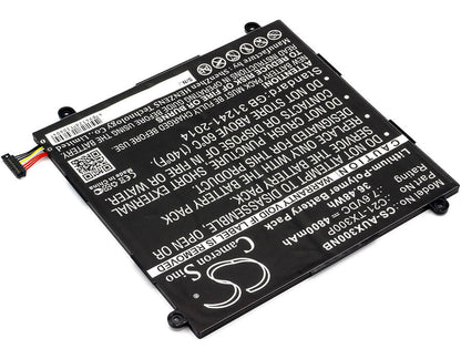 7.6V, 4800mAh, Li-Polymer Battery fits Asus, Transformer Book Tx300ca, Transformer Book Tx300ca 13.3", 36.48Wh