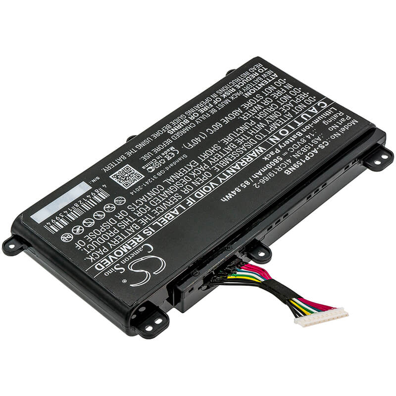 14.8V, 5800mAh, Li-ion Battery fits Acer, Predator 15 G9-591, Predator 15 G9-591-70f6, 85.84Wh