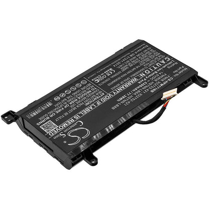 CS-HPM171NB, Notebook, Laptop 14.6V, 5300mAh, Li-ion Battery fits Hp, 17.3 I7-6700hq, Omen 17-an, 77.38Wh