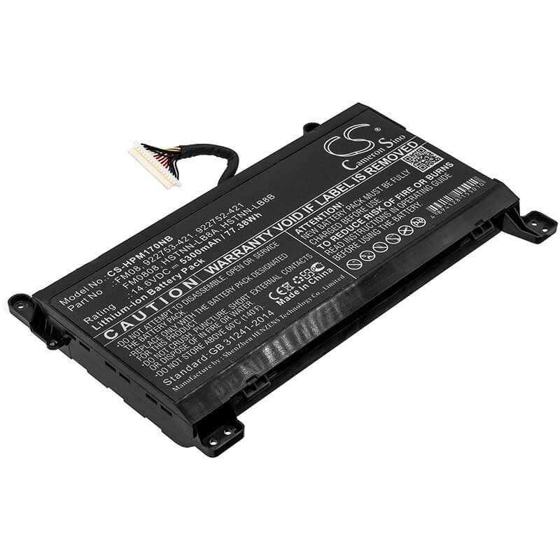CS-HPM170NB, Notebook, Laptop 14.6V, 5300mAh, Li-ion Battery fits Hp, 17.3 I7-6700hq, Omen 17-an, 77.38Wh