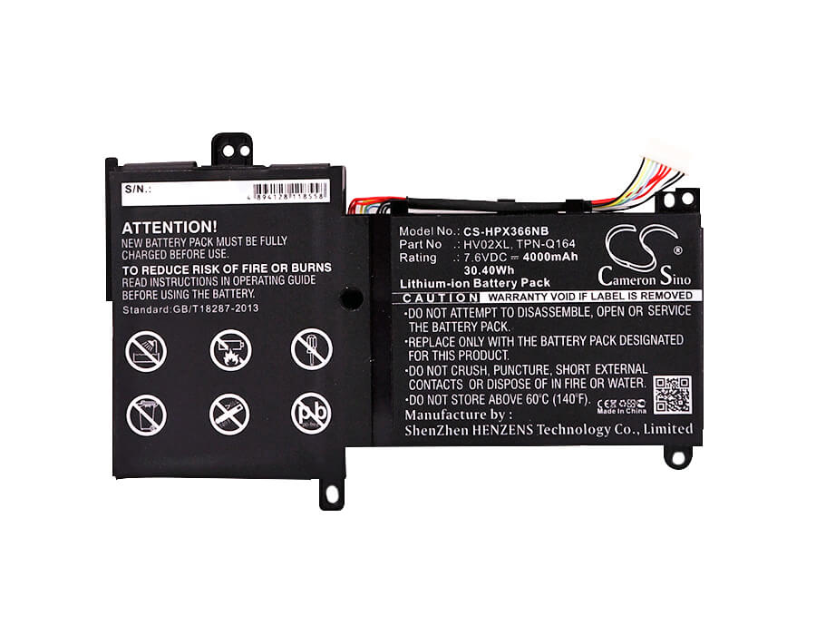 7.6V, 4000mAh, Li-ion Battery fits Hp, Pavilion 11-f001tu, Pavilion 11-f004tu, 30.4Wh