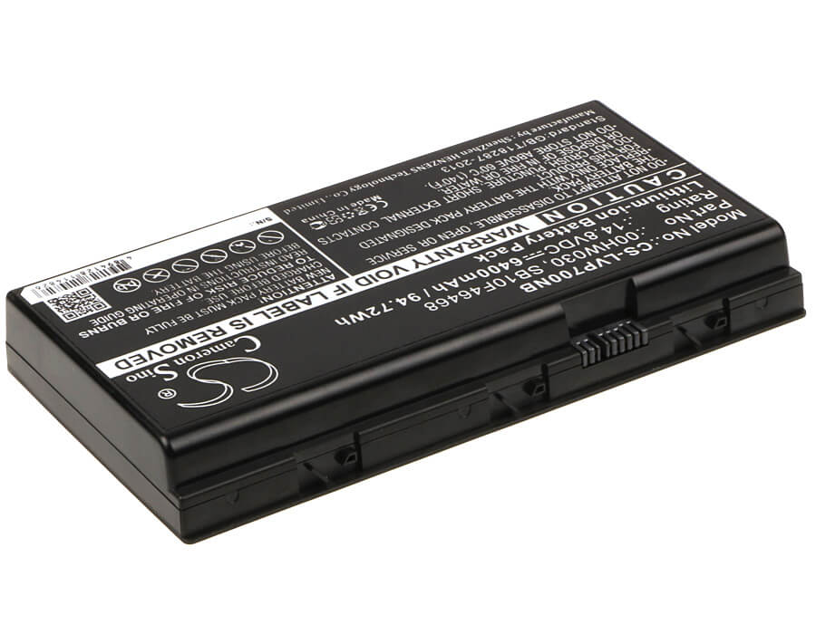 14.8V, 6400mAh, Li-ion Battery fits Lenovo, Thinkpad P70, Thinkpad P70 Mobile Workstatio, 94.72Wh