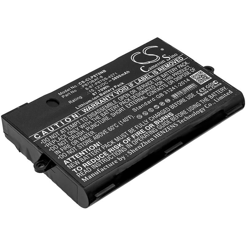 15.12V, 5800mAh, Li-ion Battery fits Schenker, Xmg U726, Xmg U727, 87.696Wh