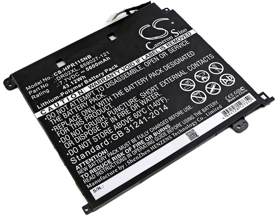 7.7V, 5600mAh, Li-Polymer Battery fits Hp, Chromebook 11 G5, Chromebook 11 G5(p0b77ut), 43.12Wh