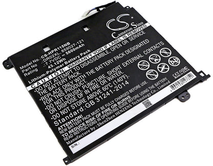 7.7V, 5600mAh, Li-Polymer Battery fits Hp, Chromebook 11 G5, Chromebook 11 G5(p0b77ut), 43.12Wh