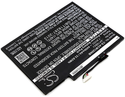 7.6V, 4450mAh, Li-Polymer Battery fits Acer, Aspire Switch Alpha 12, Sa5-271, 33.82Wh