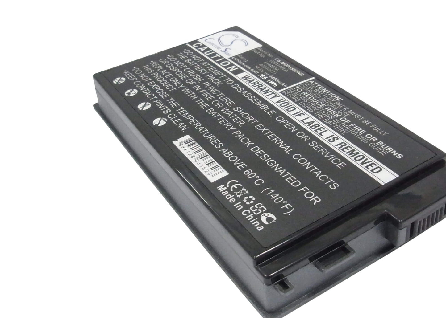 14.8V, 4400mAh, Li-ion Battery fits Medion, Arima A0730, Md95211, 65.12Wh