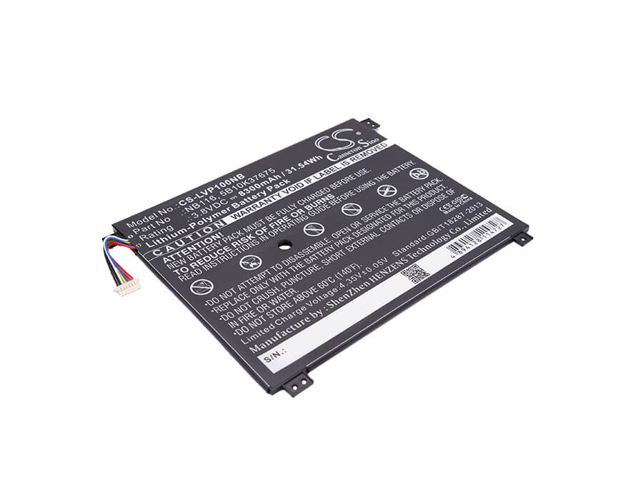 3.8V, 8300mAh, Li-Polymer Battery fits Lenovo, Ideapad 100s, Ideapad 100s-11iby, 31.54Wh