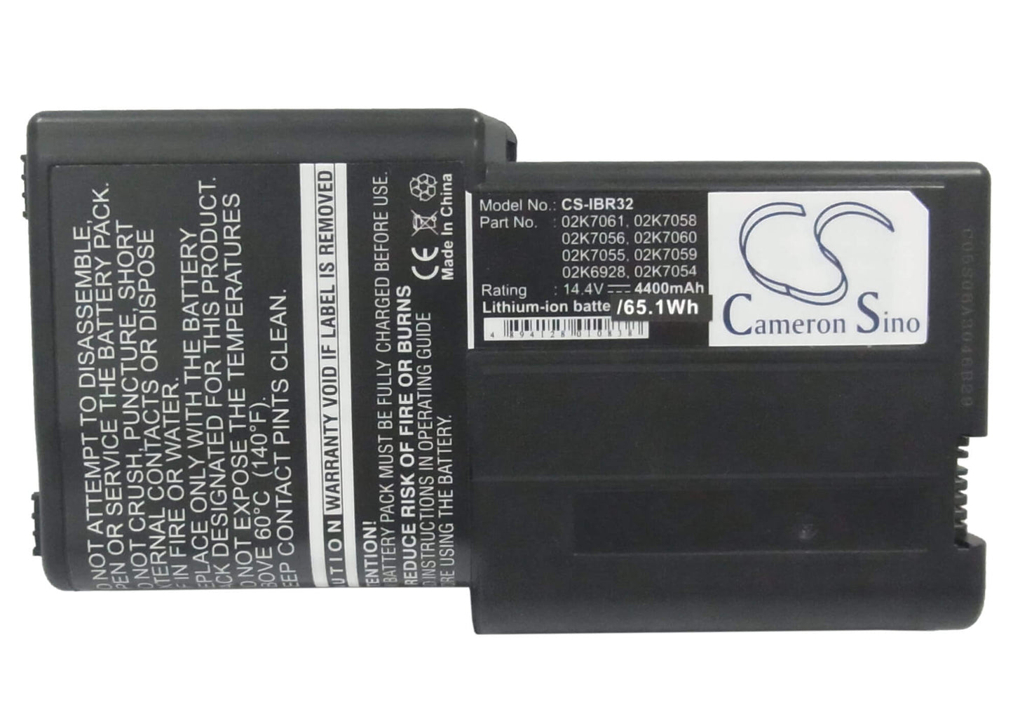 14.4V, 4400mAh, Li-ion Battery fits Ibm, Thinkpad R32, Thinkpad R40, 63.36Wh