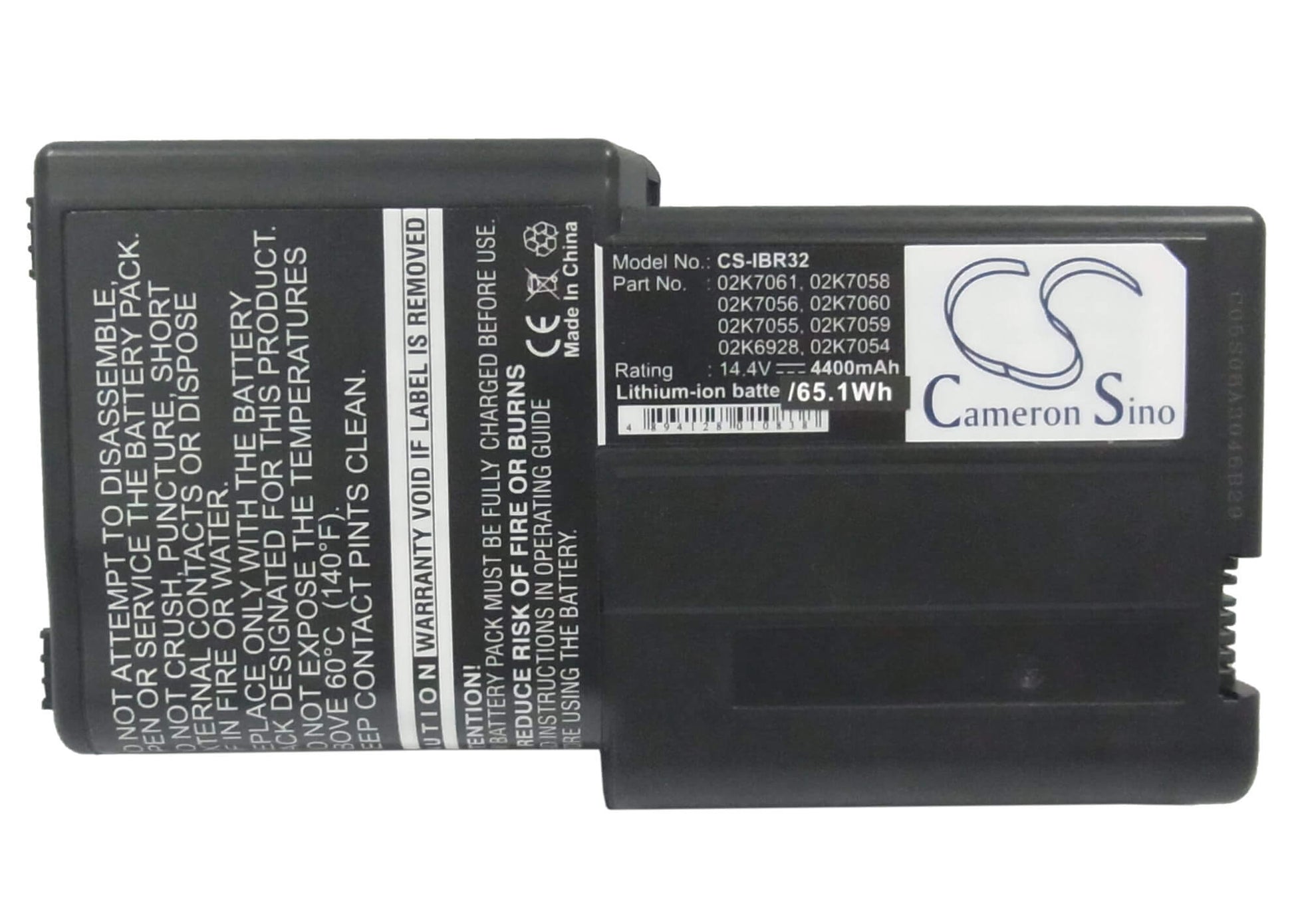 14.4V, 4400mAh, Li-ion Battery fits Ibm, Thinkpad R32, Thinkpad R40, 63.36Wh