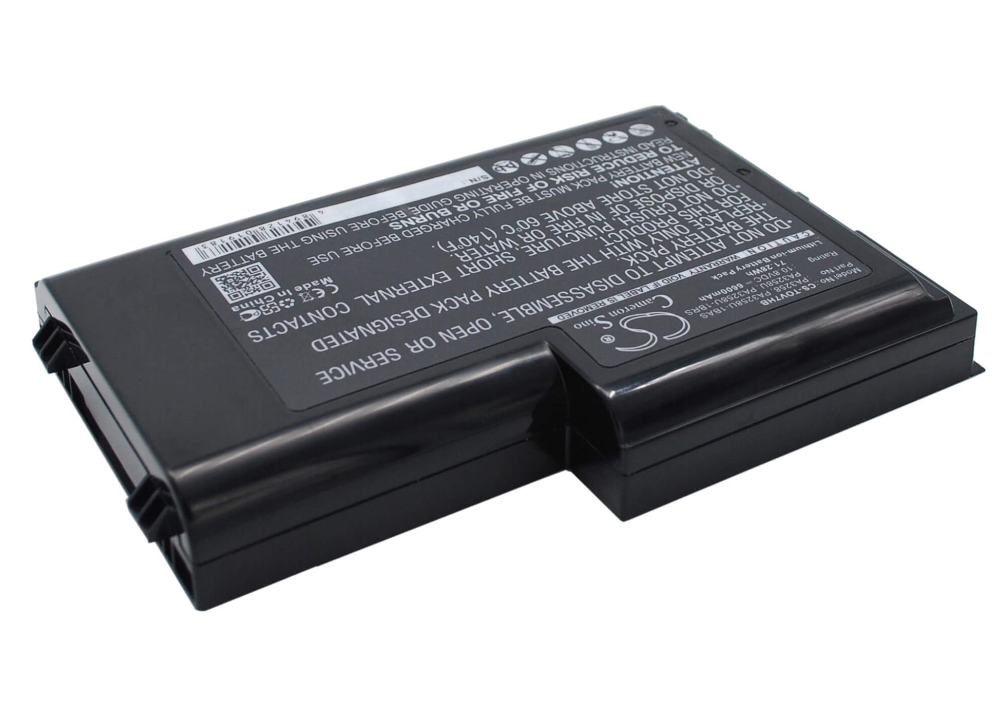 10.8V, 6600mAh, Li-ion Battery fits Toshiba, Dynabook V7, Satellite Pro 6300, 71.28Wh