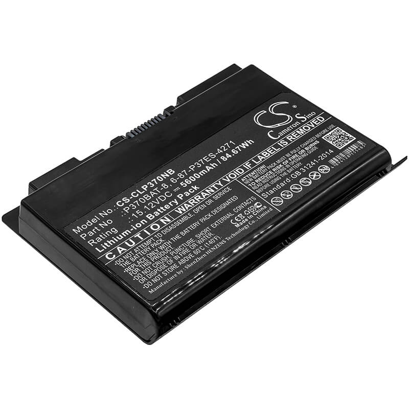 15.12V, 5600mAh, Li-ion Battery fits Sager, Np9370, Np9377, 84.672Wh