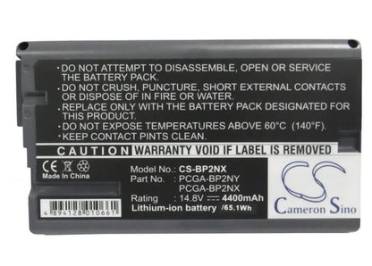 14.8V, 4400mAh, Li-ion Battery fits Sony, Vaio Pcg-23p, Vaio Pcg-fr130, 65.12Wh