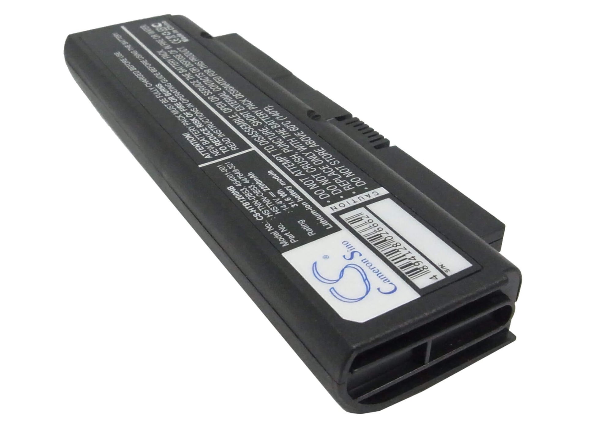 14.4V, 2200mAh, Li-ion Battery fits Compaq, Presario B1200, Presario B1201tu, 31.68Wh