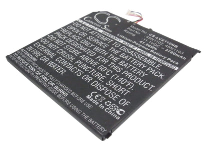 11.1V, 3780mAh, Li-Polymer Battery fits Lenovo, 36971a1, Helix X1, 41.958Wh