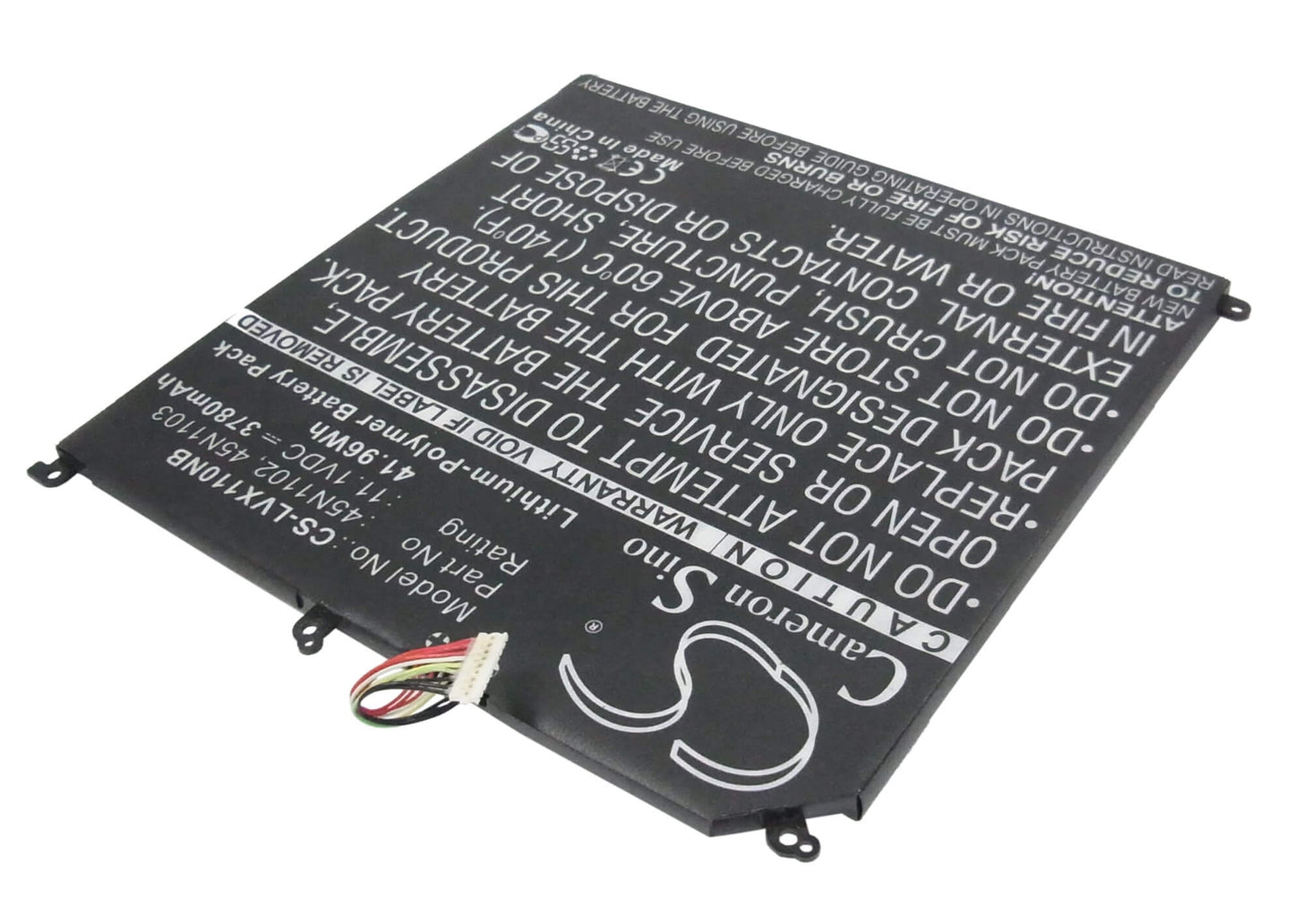 11.1V, 3780mAh, Li-Polymer Battery fits Lenovo, 36971a1, Helix X1, 41.958Wh