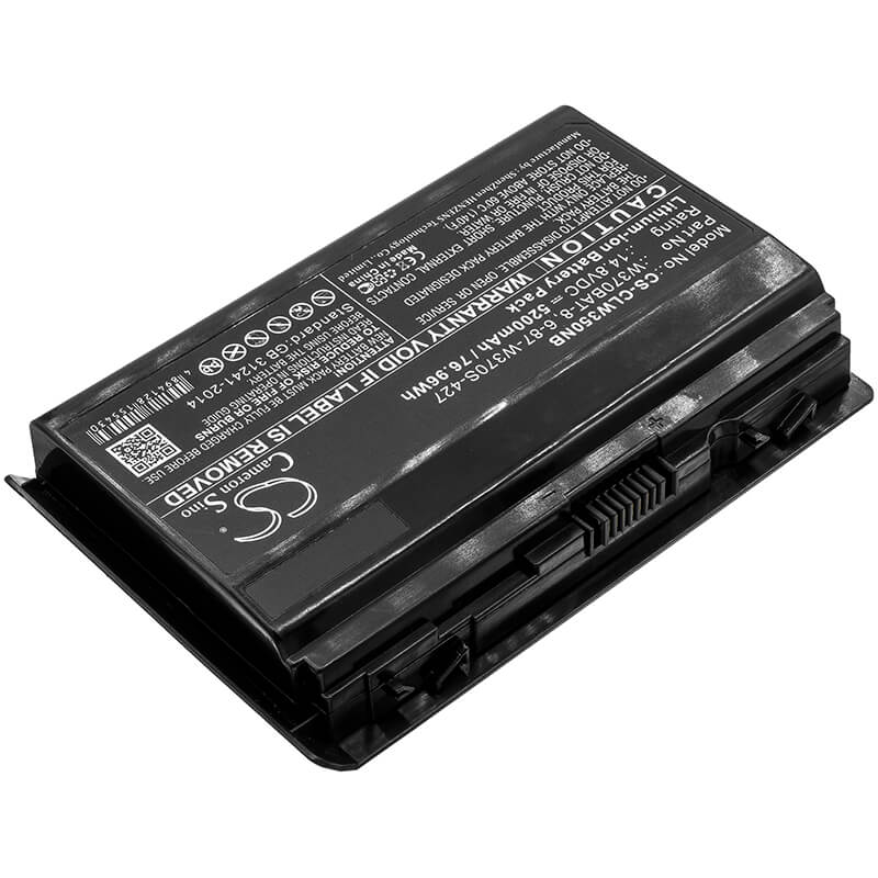 14.8V, 5200mAh, Li-ion Battery fits Hasee, K650c-i7 D1, K650s-i7, 76.96Wh