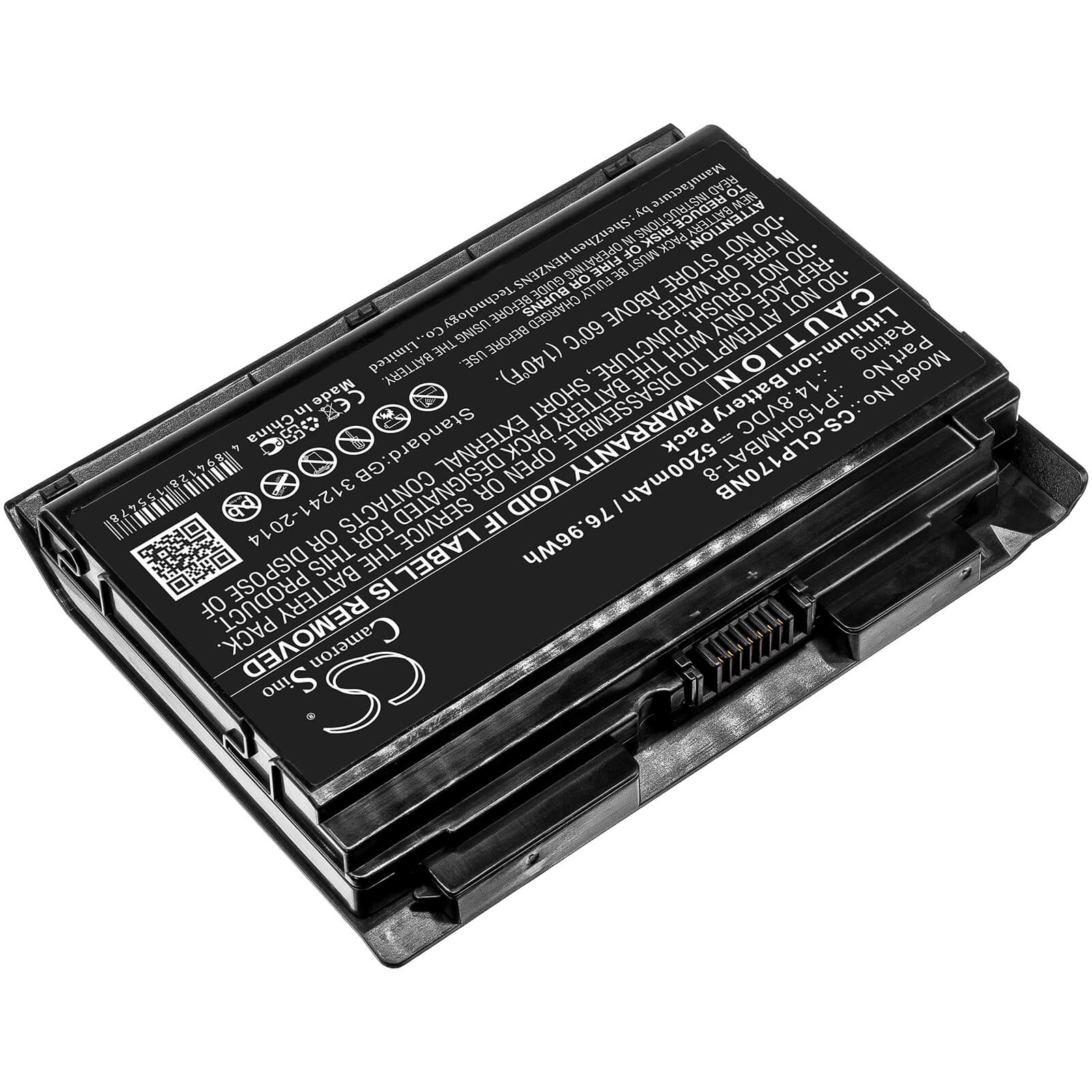 14.8V, 5200mAh, Li-ion Battery fits Thunderobot, G170p, G170p-47108g1tg8808g, 76.96Wh