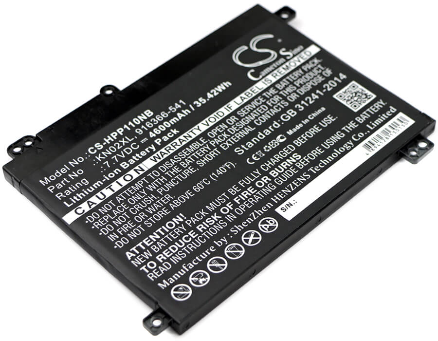 7.7V, 4600mAh, Li-ion Battery fits Hp, Pavilion 11m, Pavilion 11m-ad000, 35.42Wh