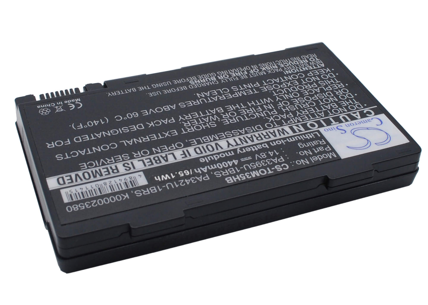 14.8V, 4400mAh, Li-ion Battery fits Toshiba, Satellite M30x, Satellite M30x-104, 65.12Wh