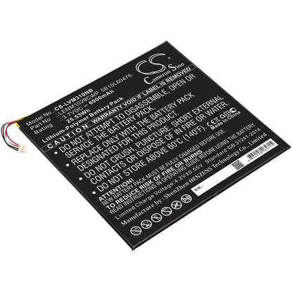 3.7V, 6900mAh, Li-Polymer Battery fits Lenovo, Miix 300, Miix 310, 25.53Wh